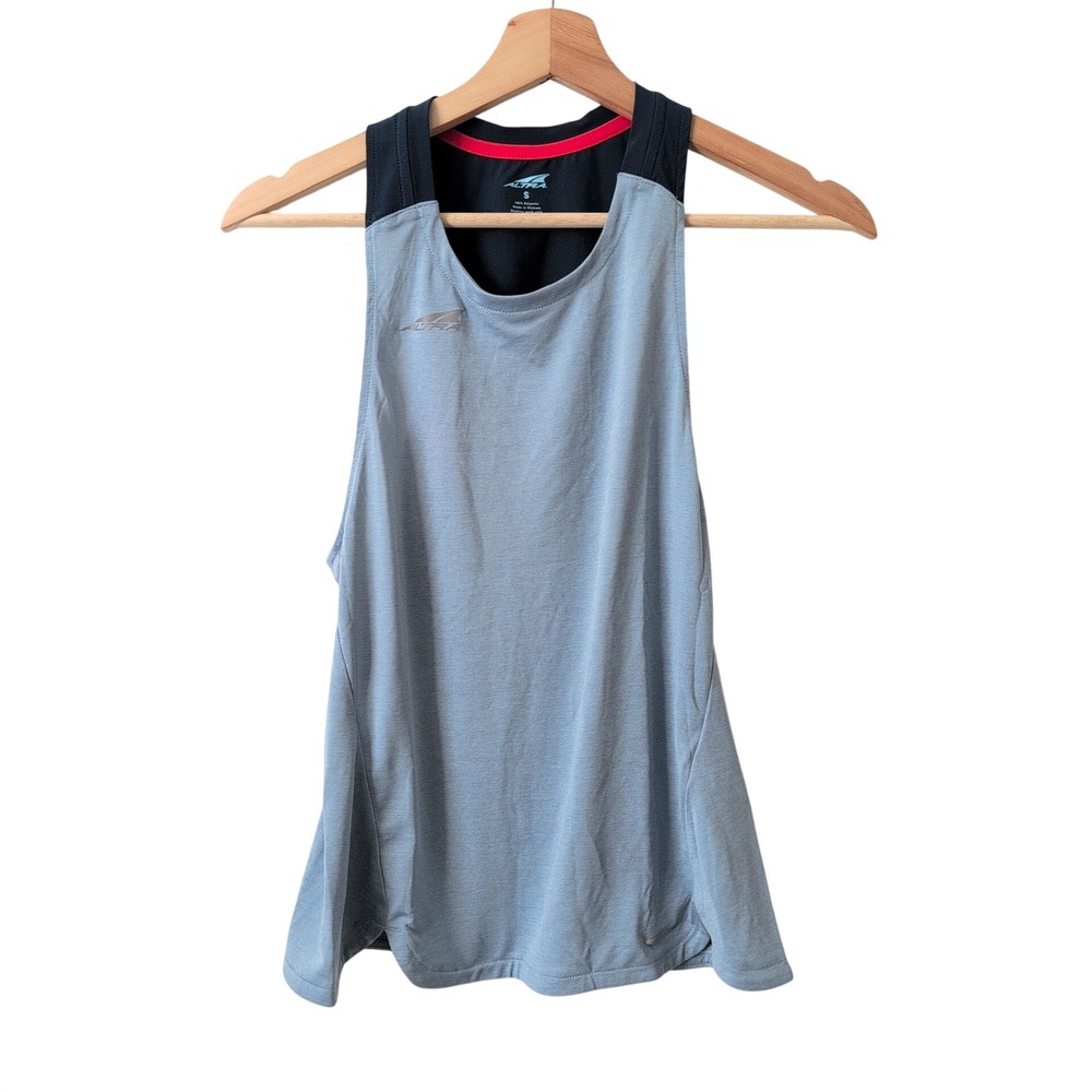 NWOT Altra Womens Blue Perforated Racerback Running Tank Top Size‎ S Athletic